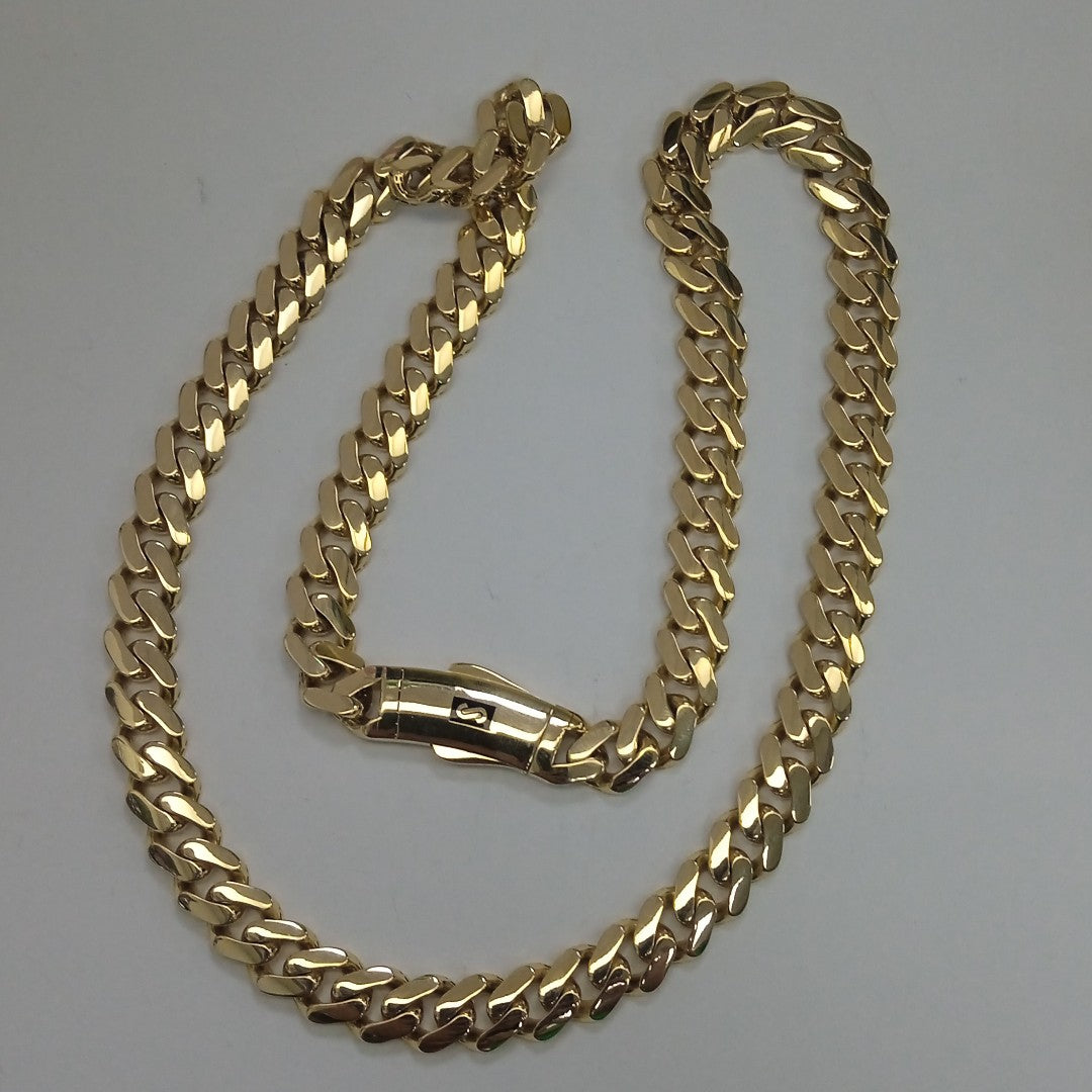 CADENA MONACO ORO 14K 32 (NUEVO)