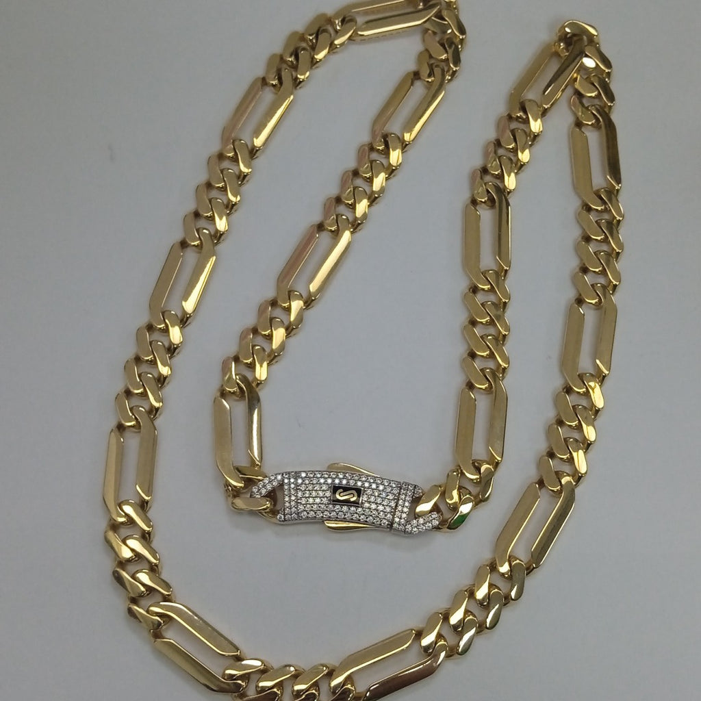 CADENA MONACO ORO 14K 34 (NUEVO)