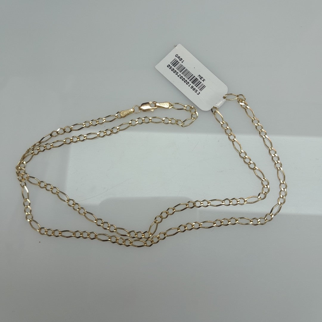 CADENAS TEJIDO 3X1 ORO 10K 50 CM 4.1 GR (NUEVO)