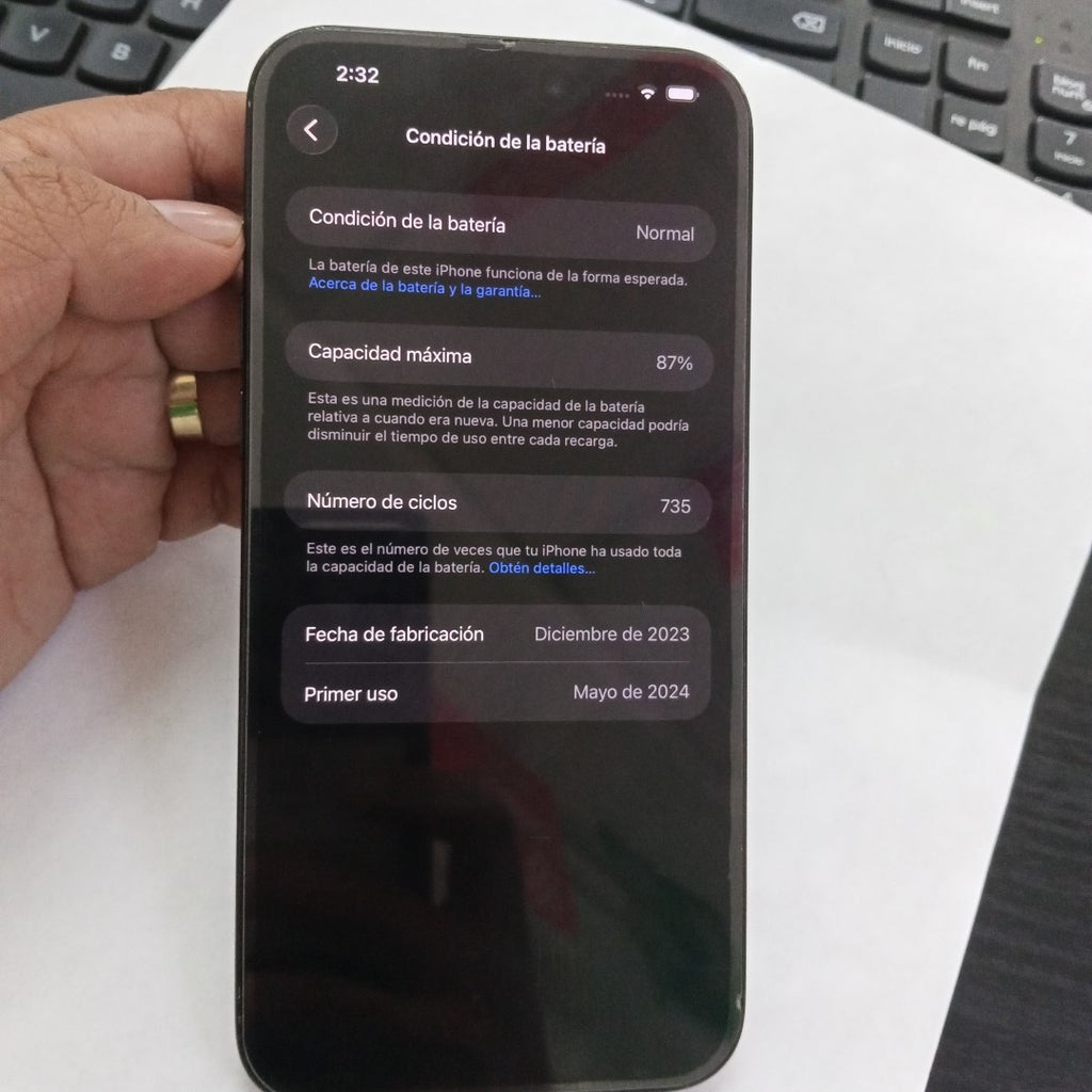 CELULAR APPLE IPHONE 15 PRO MAX A3105 (2023) 1 TB 8 GB RAM (SEMINUEVO)