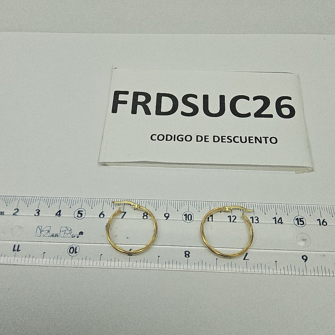 ARRACADAS ORO 14K 2.6 (NUEVO)