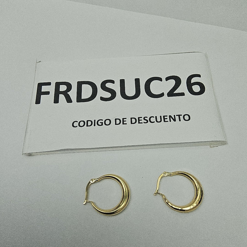 ARRACADAS ORO 14K 1.5 (NUEVO)