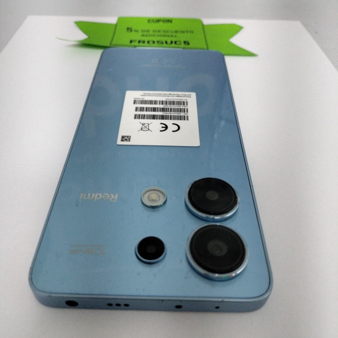 CELULAR XIAOMI REDMI NOTE 13 23129RA5FL (2024) 256 GB 8 GB RAM (SEMINUEVO)