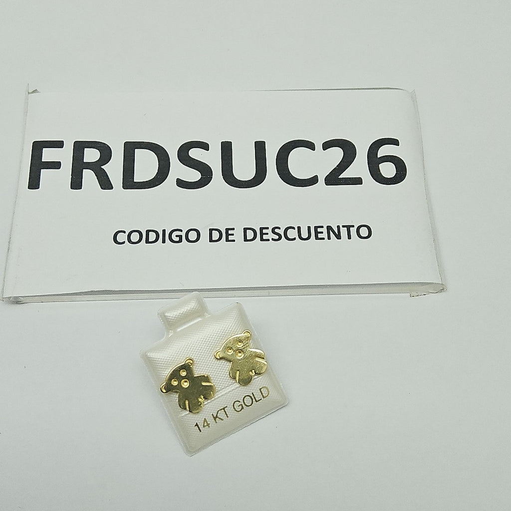 BROQUELES ORO 14K 1.6 (NUEVO)