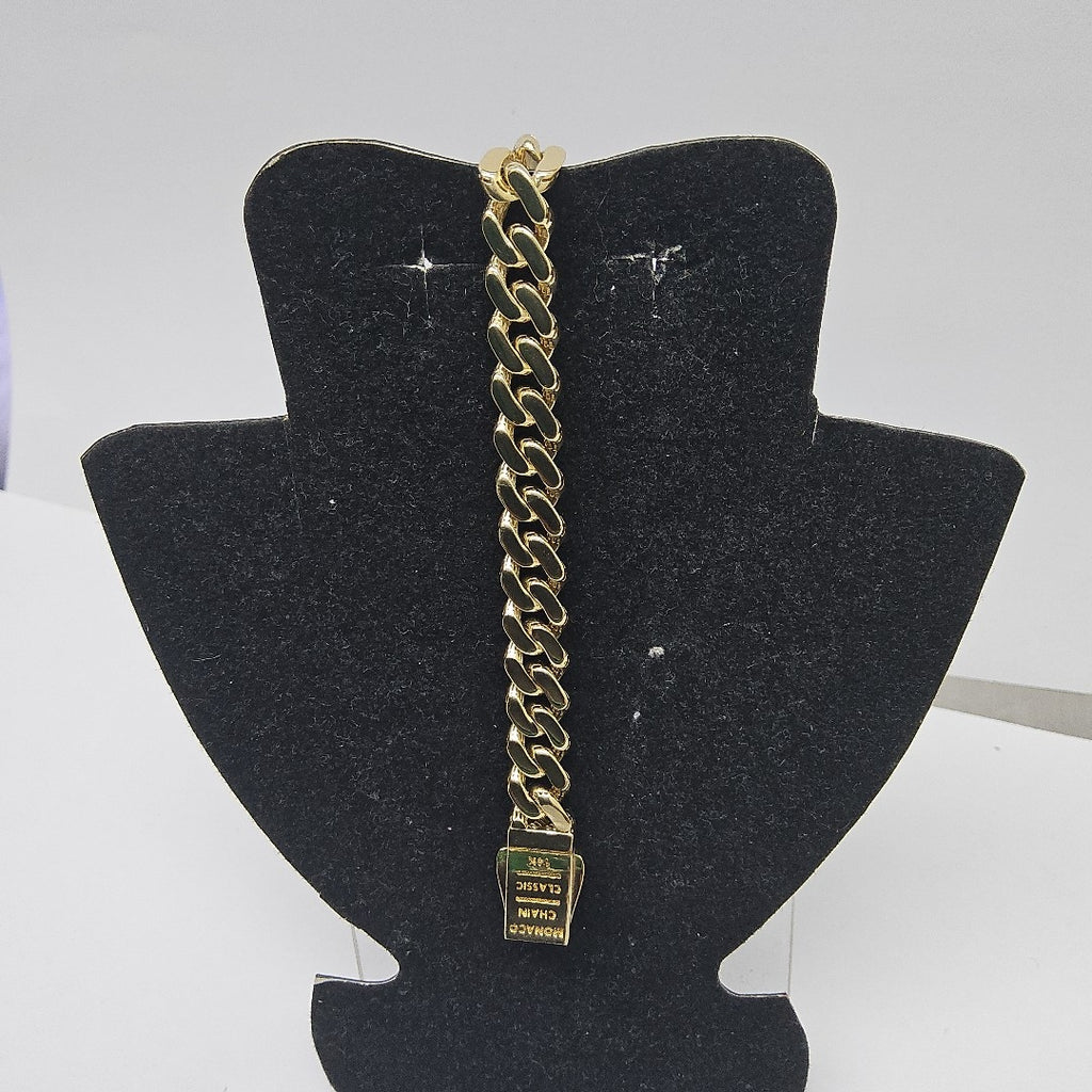 PULSERA MONACO ORO 14K 10.5 (NUEVO)