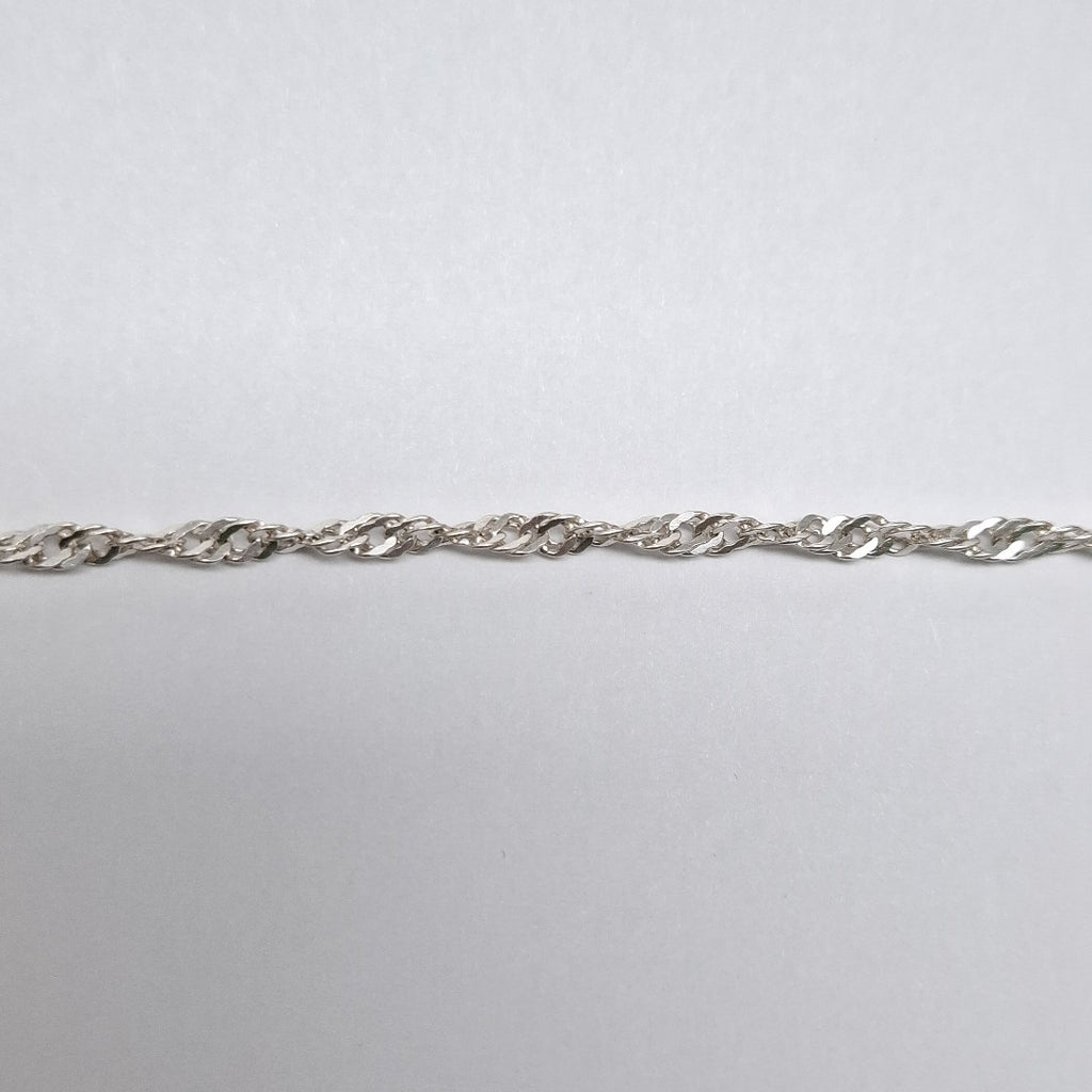 CADENA TEJIDO MEDIO TORZAL PLATA .925 55 CM 6.4 GR (NUEVO)