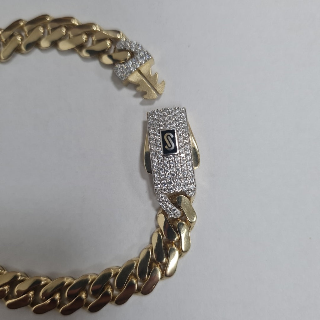 PULSERA MONACO ORO 14K 10.3 (NUEVO)