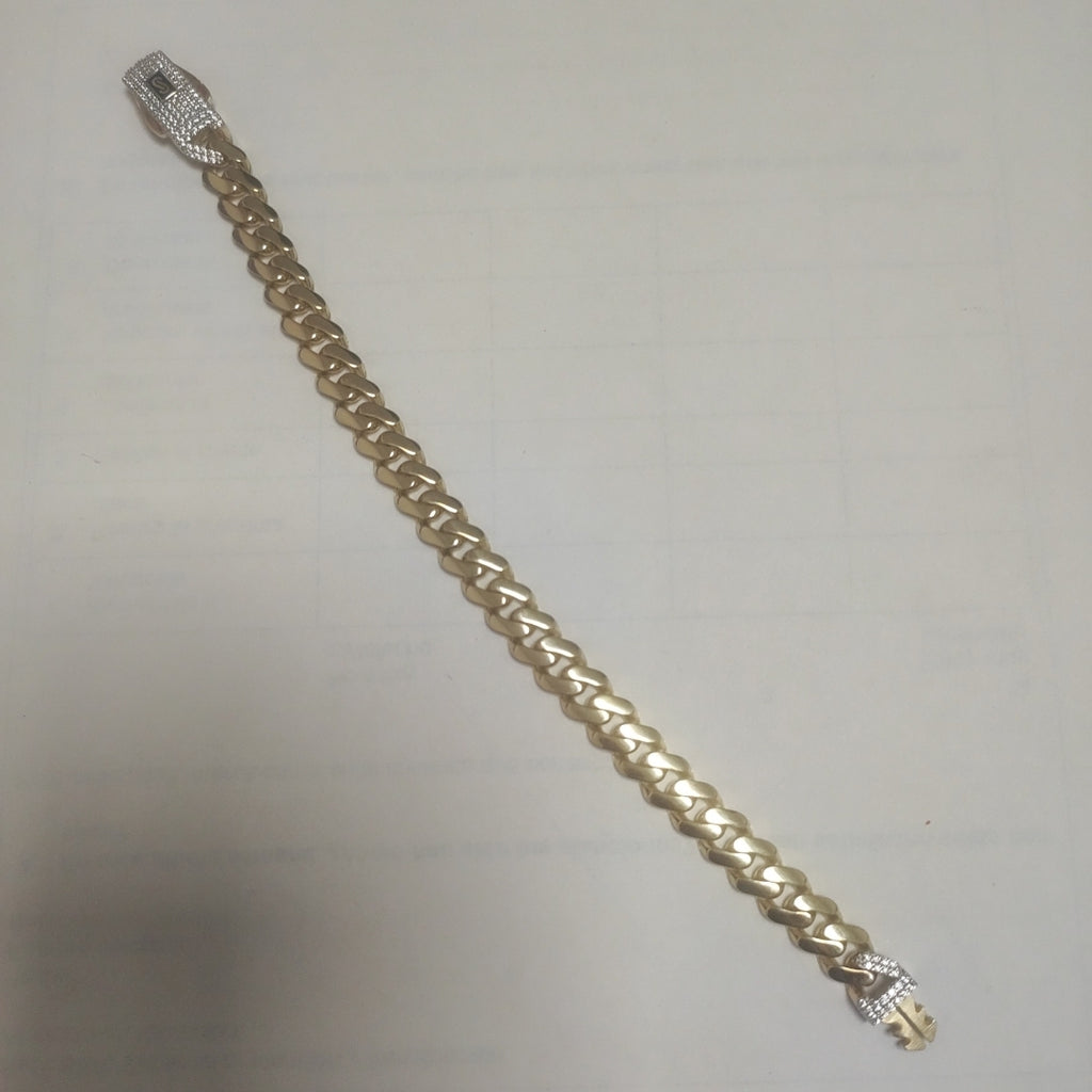 PULSERA MONACO ORO 14K 10.5 (NUEVO)