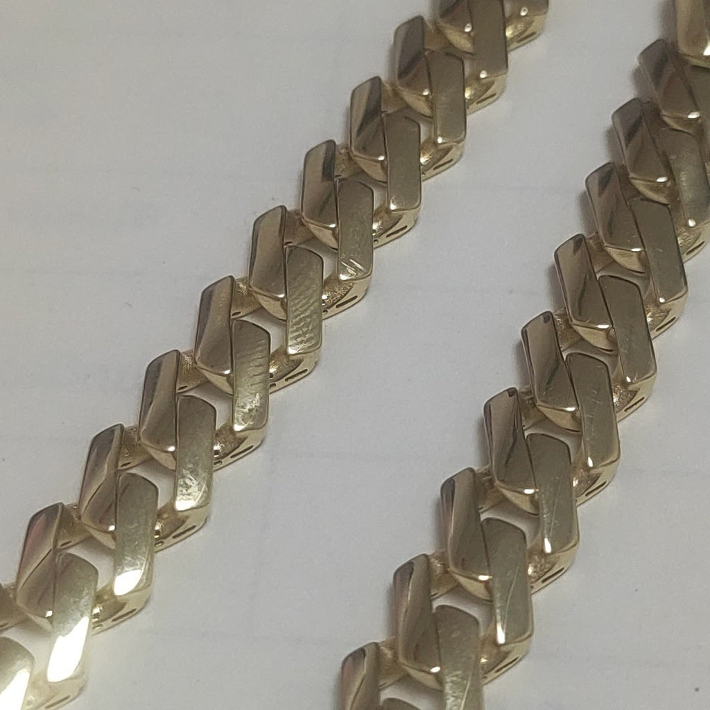 PULSERA CABALLERO MONACO ORO 14K 10.7 (NUEVO)