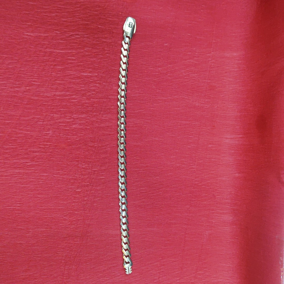 PULSERA CABALLERO MONACO ORO 14K 10.4 (NUEVO)