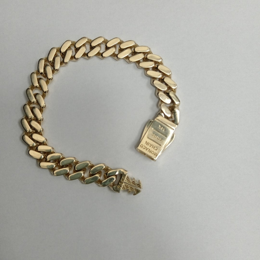 PULSERA MONACO ORO 14K 12.4 (NUEVO)