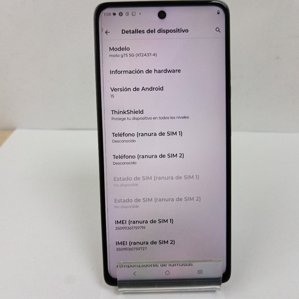 CELULAR MOTOROLA MOTO G75 5G XT2437-4 (2024) 256 GB 8 GB RAM (SEMINUEVO)