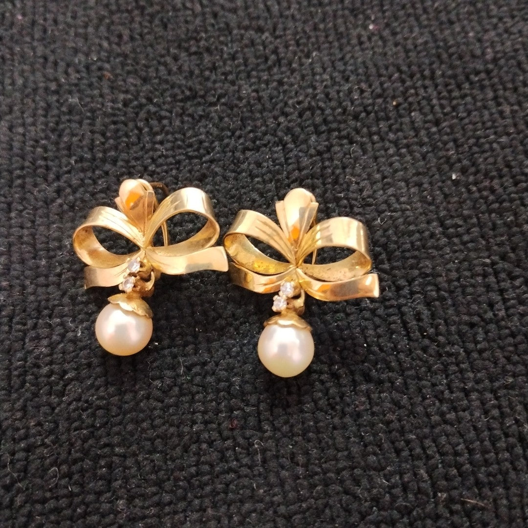 ARETES PAR ORO 14 K 8.1 GRMS (SEMINUEVO)