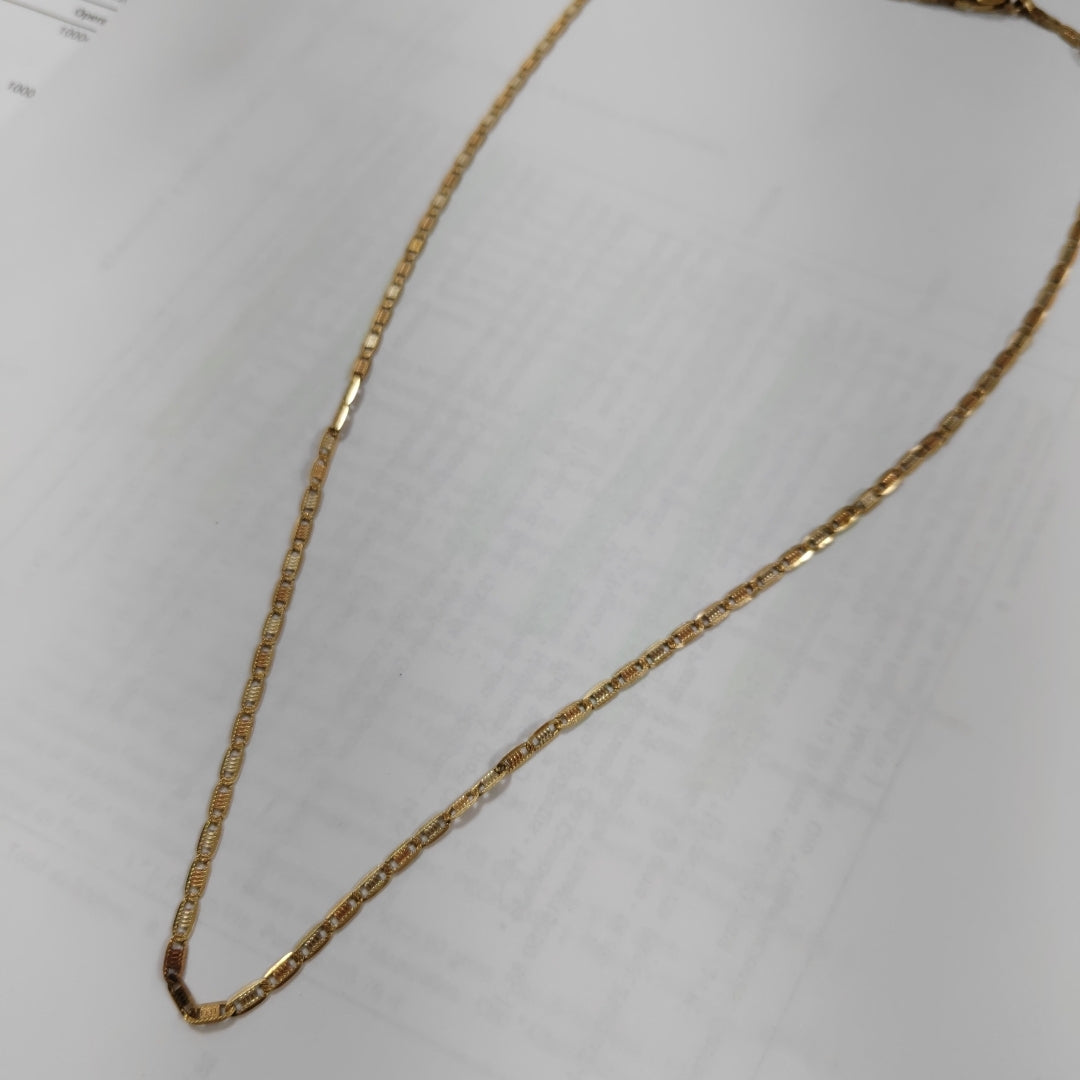 CADENA ORO COMBINADO 14 K 5,20 GRMS (SEMINUEVO)