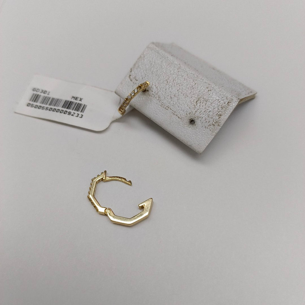 ARETES HUGIES C CIRCONIAS 14K 1.5 GR (NUEVO)