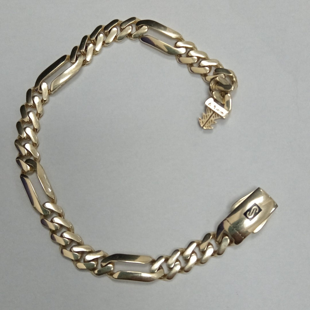 PULSERA MONACO ORO 14K 6.5 (NUEVO)
