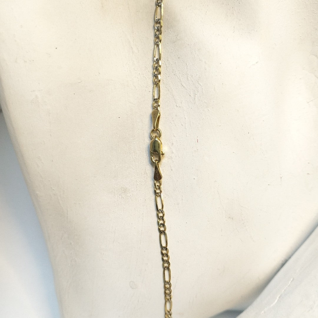 CADENAS TEJIDO 3X1 ORO 14K 55 CM 4.9 GR (NUEVO)