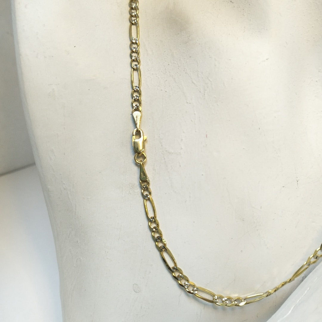 CADENAS 3X1 DIAMANTADA ORO 14K 55 CM 8.5 GR (NUEVO)