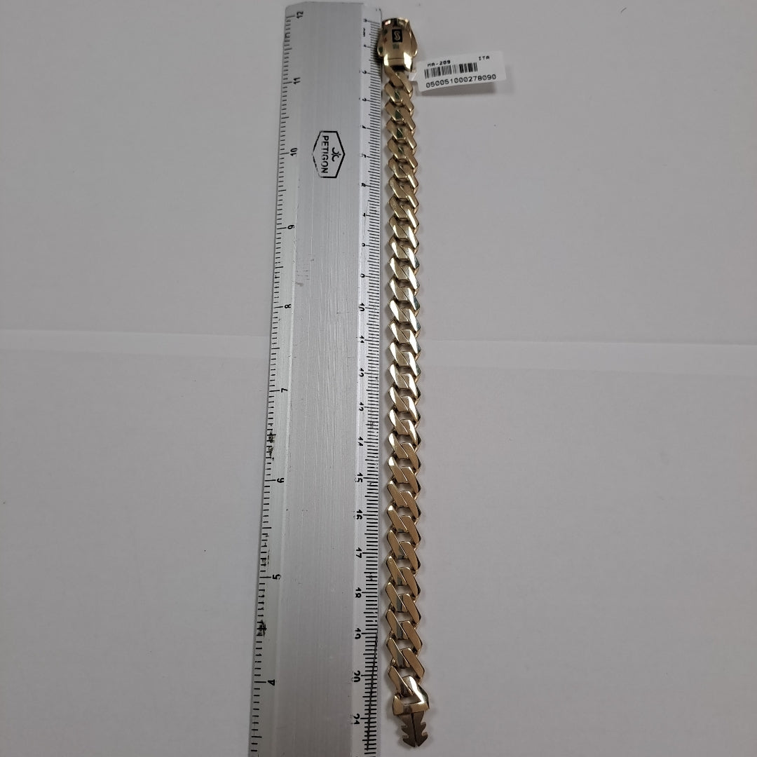 PULSERA CABALLERO MONACO ORO 14K 13.9 (NUEVO)