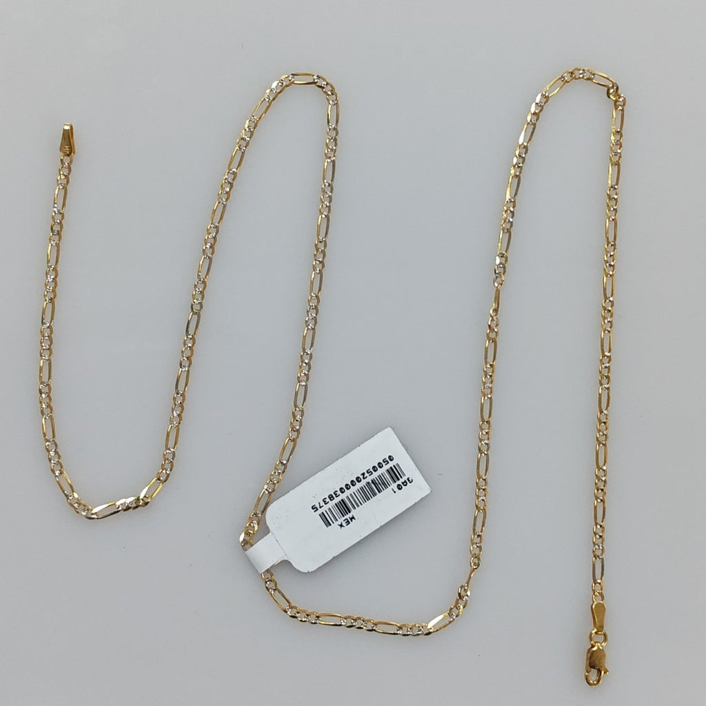 CADENA 3X1 DIAMANTADA 14K 55 CM 4.8 GR (NUEVO)