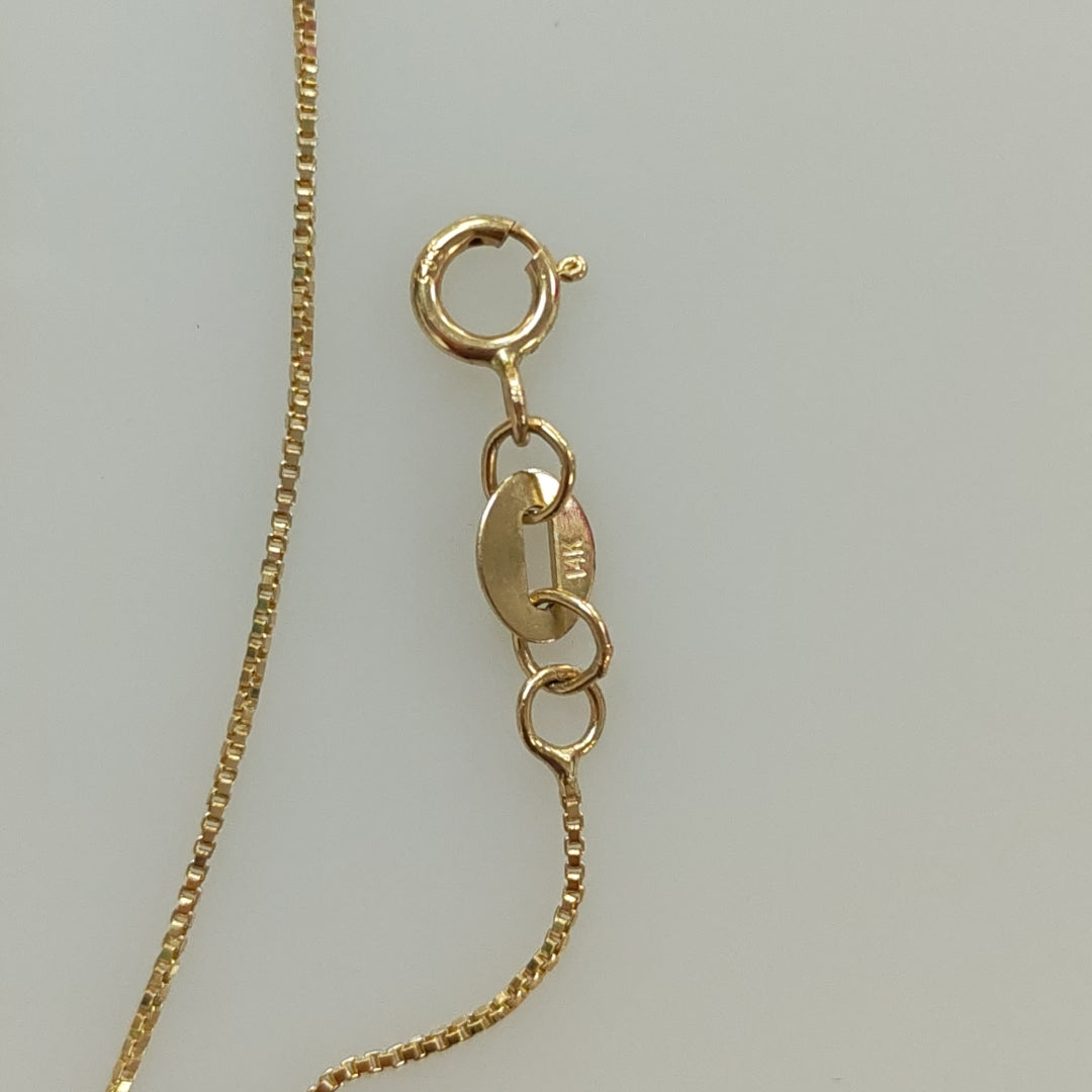 CADENA VENECIANO 14K 55 CM 1.7 GR (NUEVO)