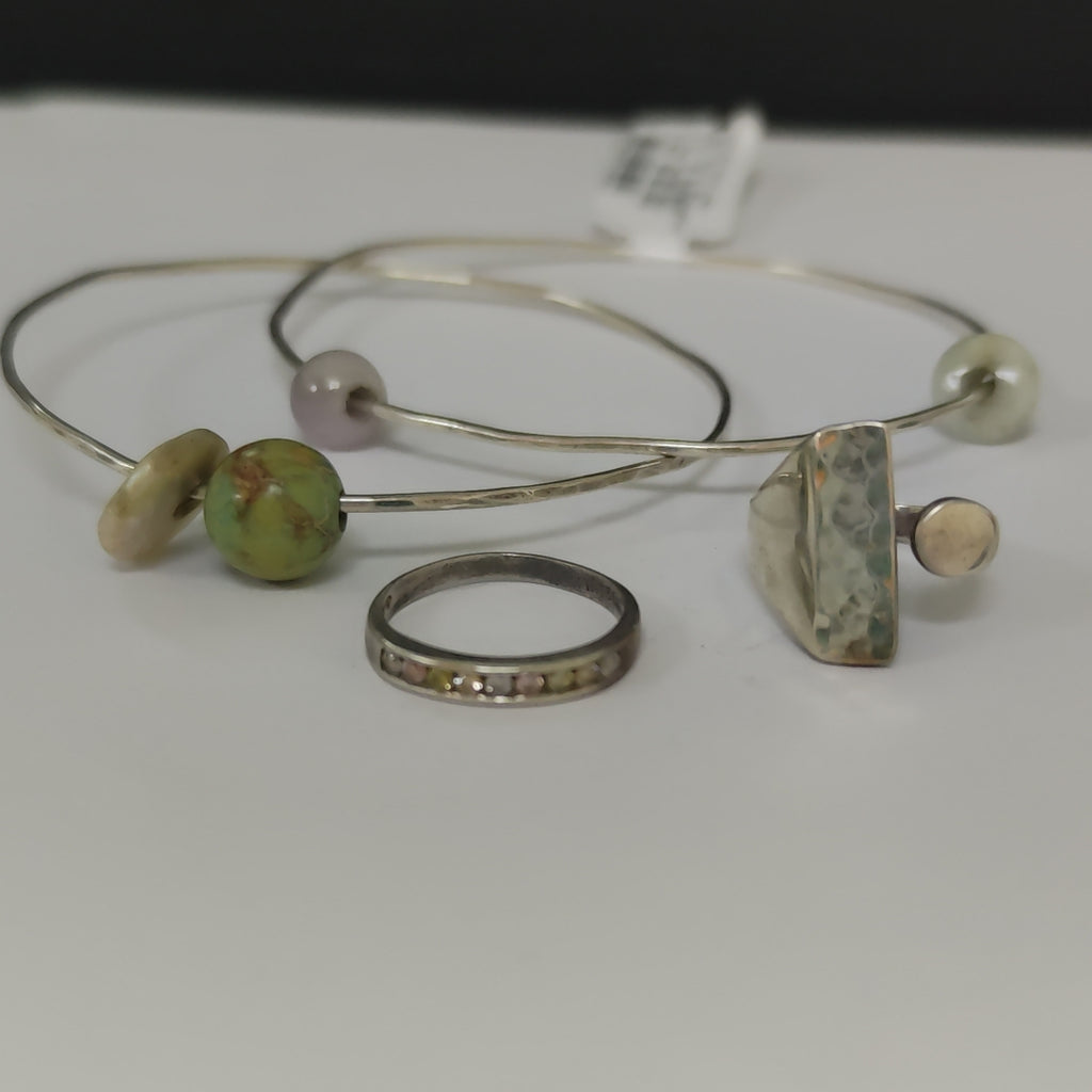 ANILLITO, PULSERA RIGIDA PLATA 15 GRMS (SEMINUEVO)
