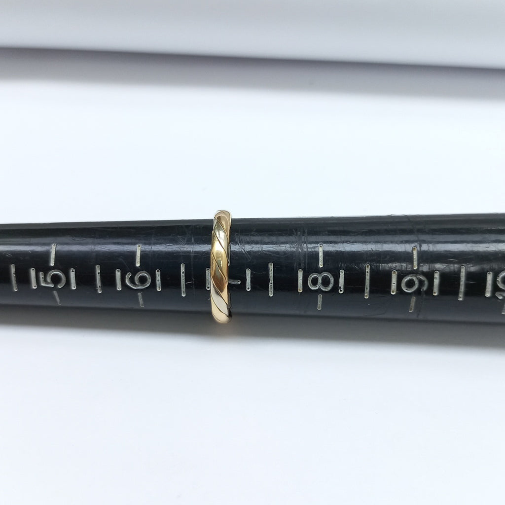 ARGOLLA ORO COMBINADO 14 K 2,60 GRMS (SEMINUEVO)