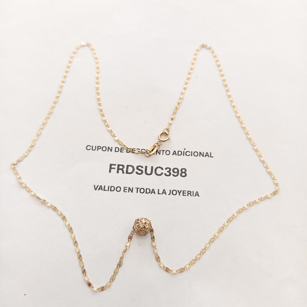 CADENA ORO, ORO COMBINADO 10 K 2 GRMS (SEMINUEVO)
