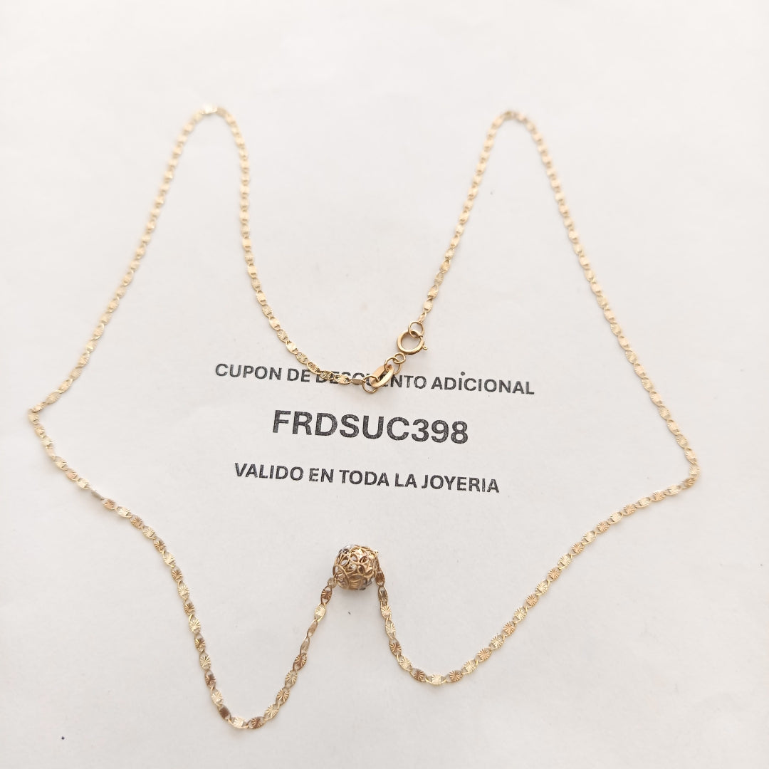 CADENA ORO, ORO COMBINADO 10 K 2 GRMS (SEMINUEVO)