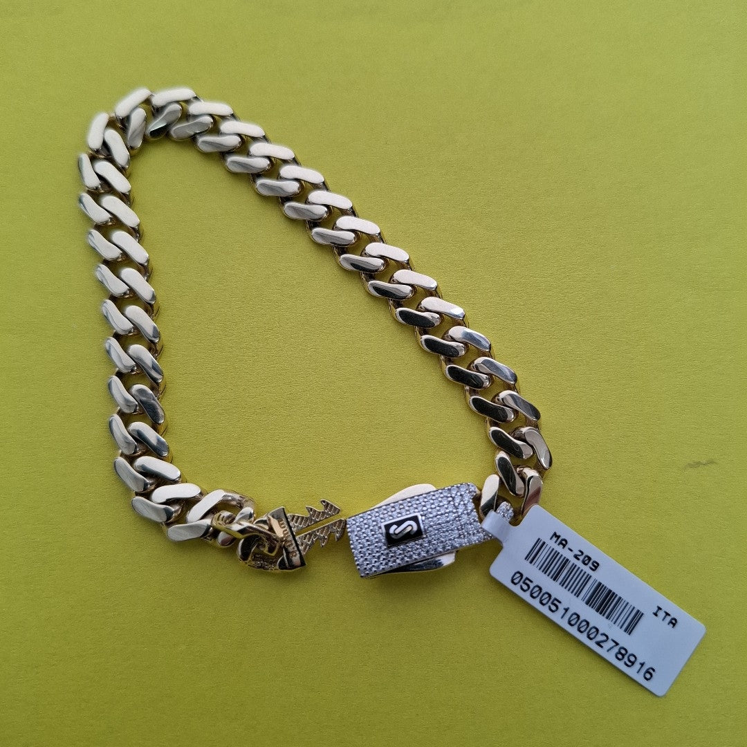 PULSERA MONACO ORO 14K 10.5 (NUEVO)