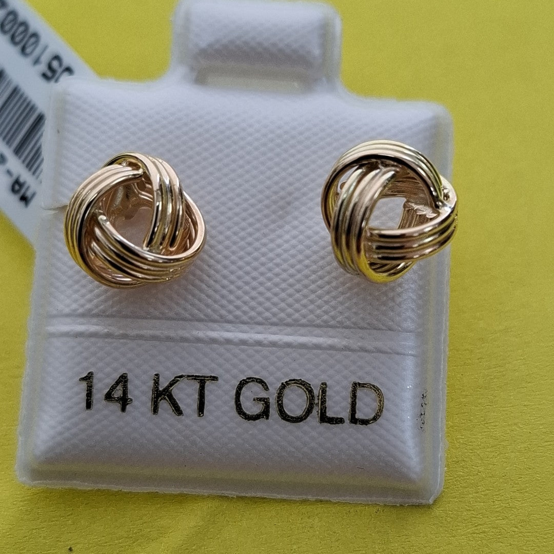 BROQUELES ORO 14K 1.9 (NUEVO)
