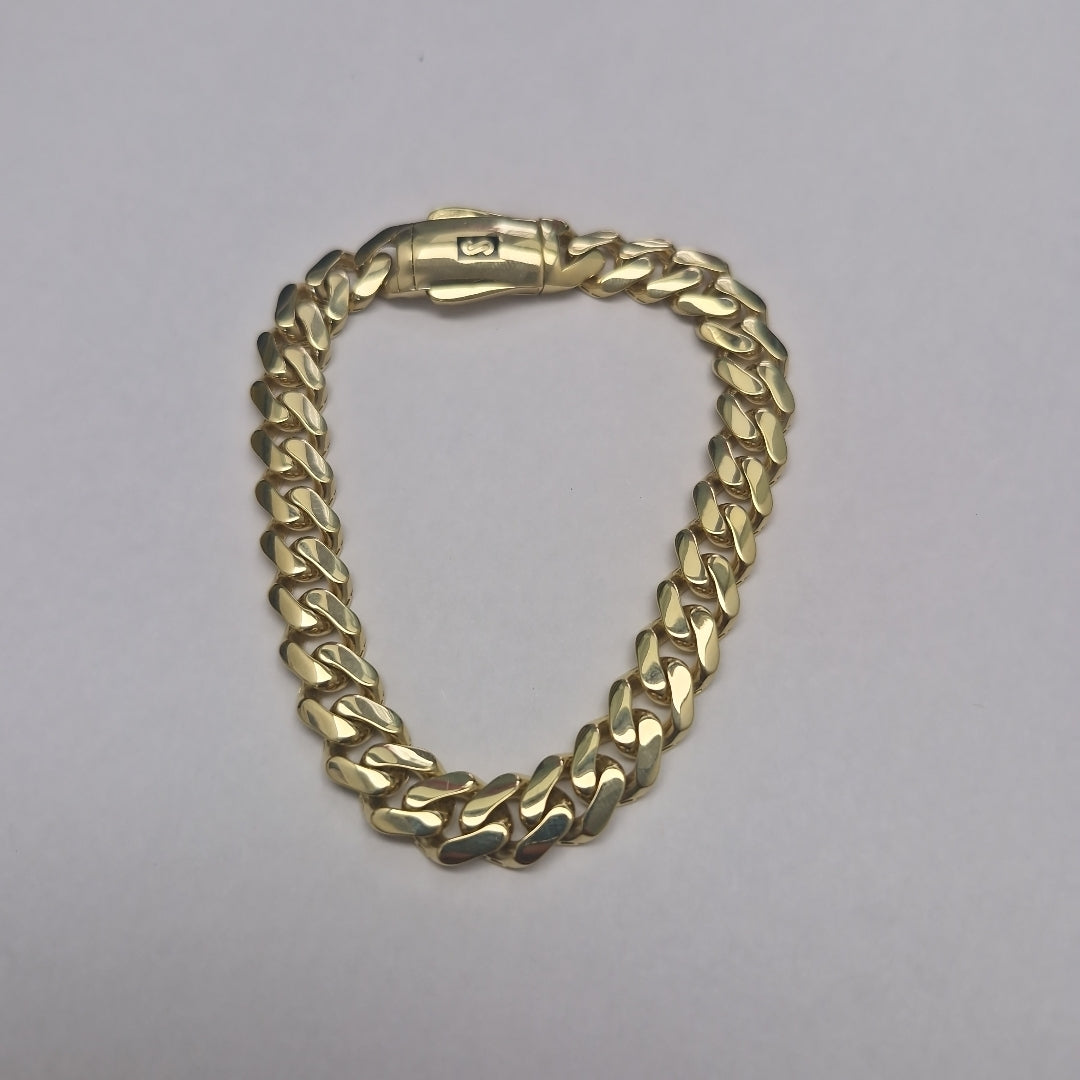 PULSERA CABALLERO MONACO ORO 14K 13.5 (NUEVO)