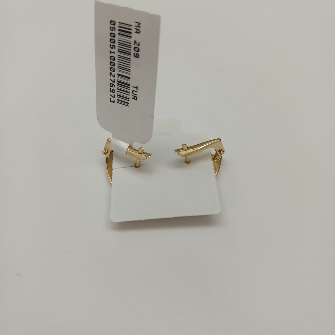 BROQUELES ORO 14K 2 (NUEVO)