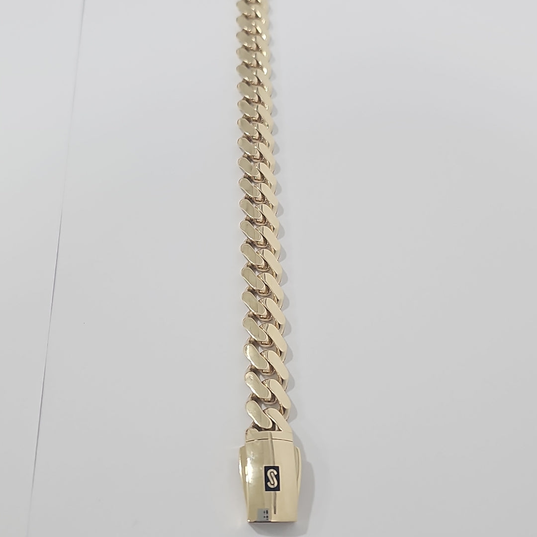 PULSERA CABALLERO MONACO ORO 14K 17.4 (NUEVO)