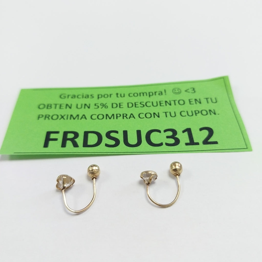 ARETES PAR ORO 14 K 0.5 GRMS (SEMINUEVO)