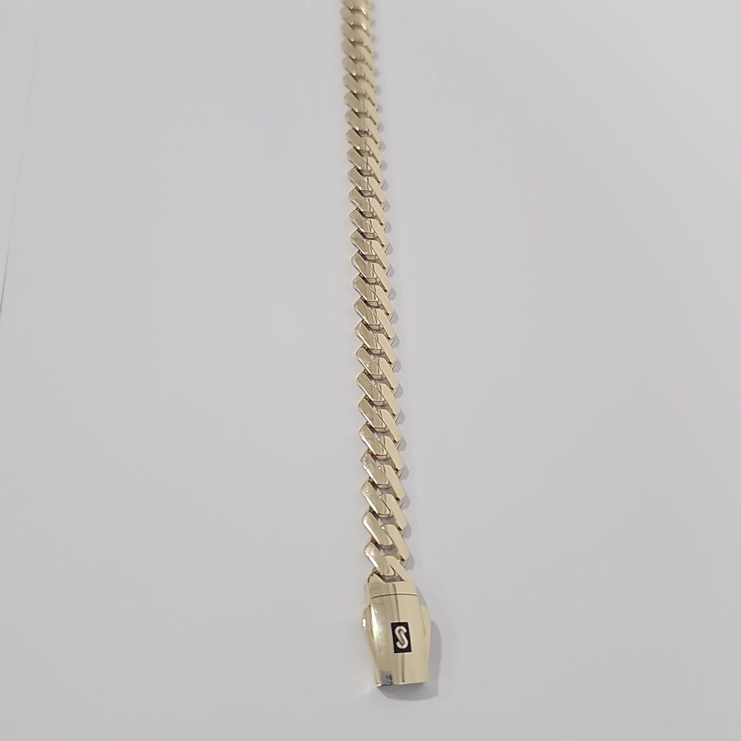 PULSERA CABALLERO MONACO ORO 14K 10.5 (NUEVO)