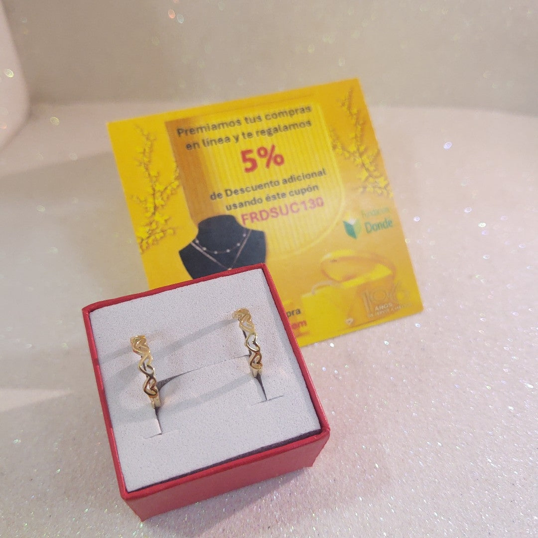 HUGGIES ORO 14K 1.4 (NUEVO)