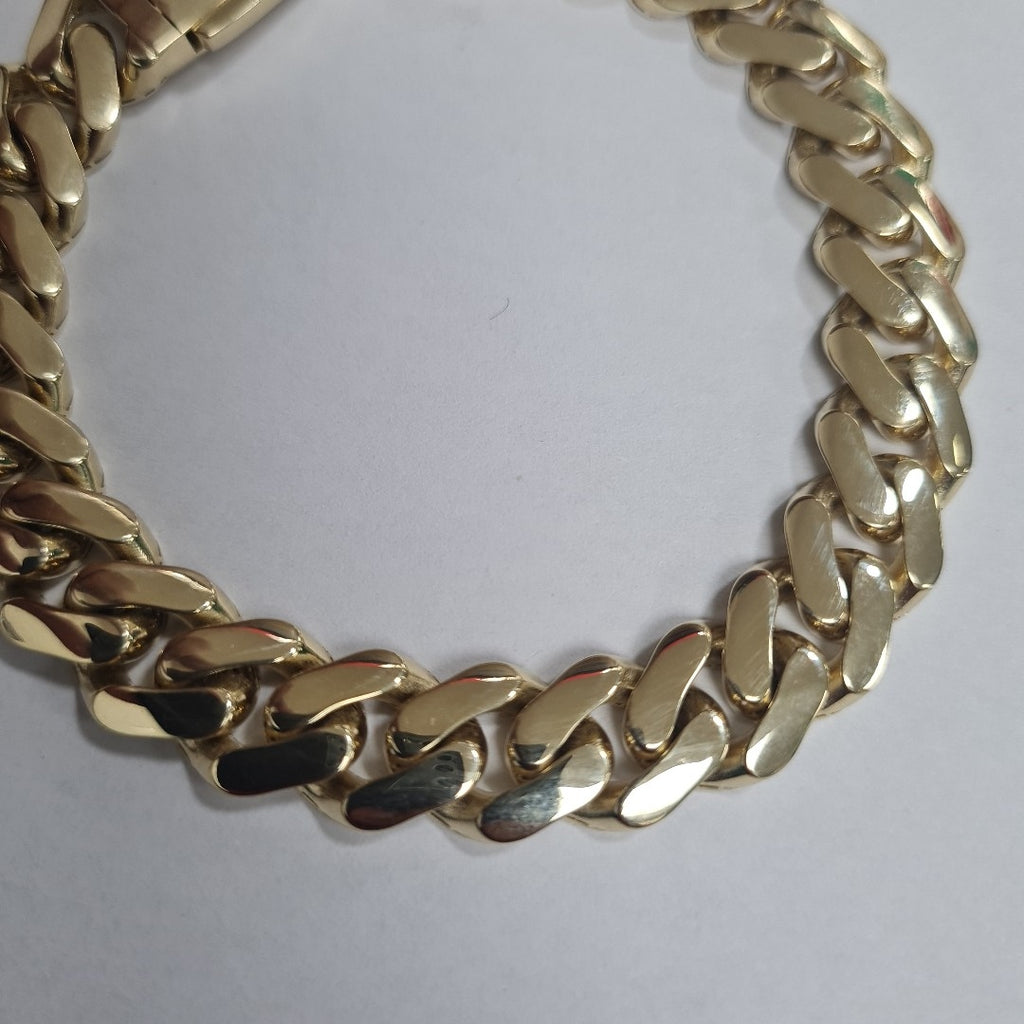PULSERA CABALLERO MONACO ORO 14K 17.7 (NUEVO)
