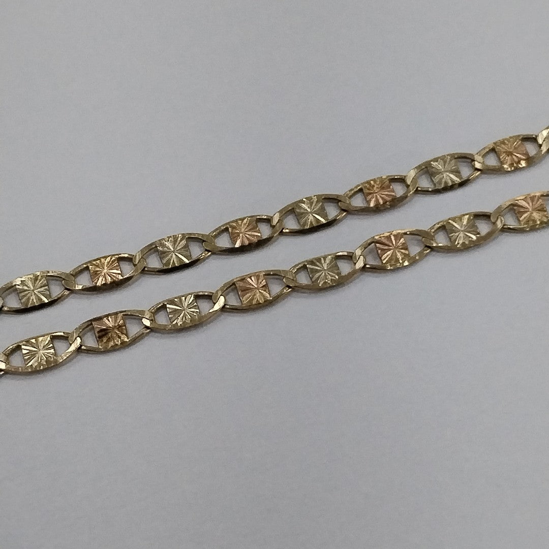 CADENA ORO COMBINADO 10 K 2,10 GRMS (SEMINUEVO)