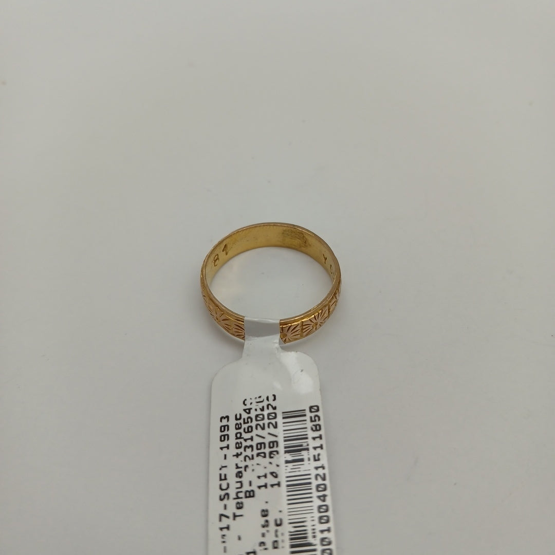 ARGOLLA ORO 10 K 3.5 GRMS (SEMINUEVO)