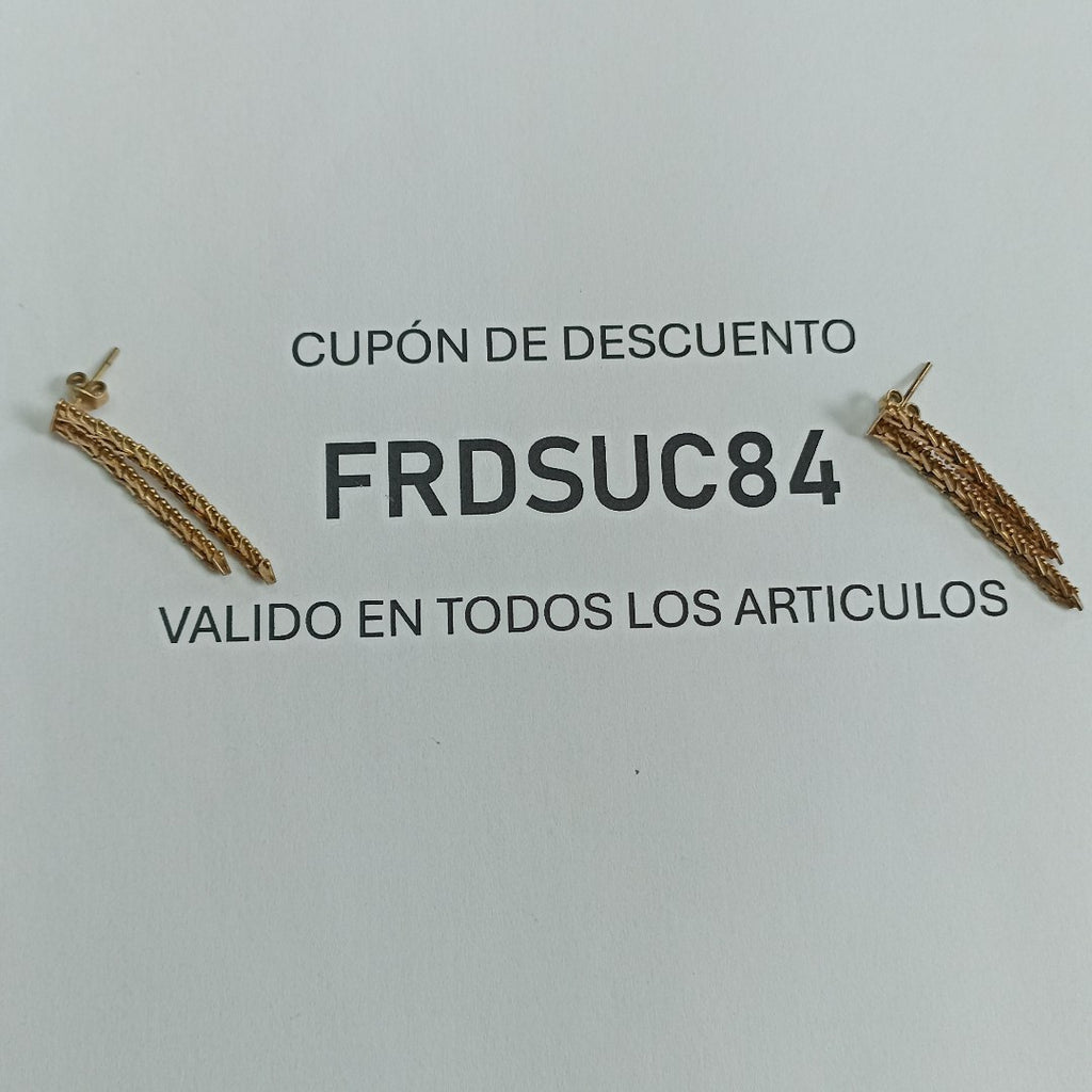 ARETES PAR ORO 8 K 4,30 GRMS (SEMINUEVO)