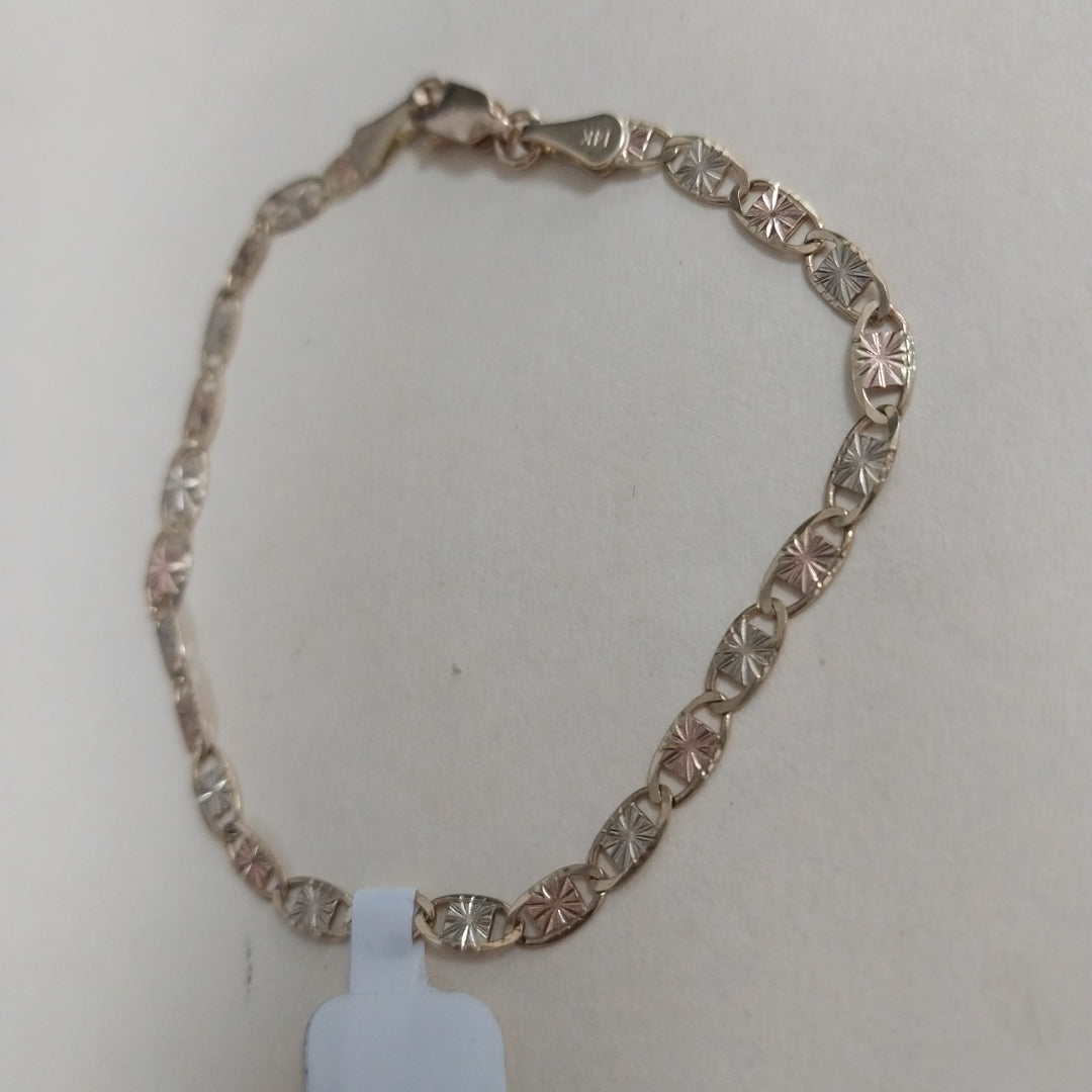 PULSERA GUCHI 14K 18 CM 3 GR (NUEVO)