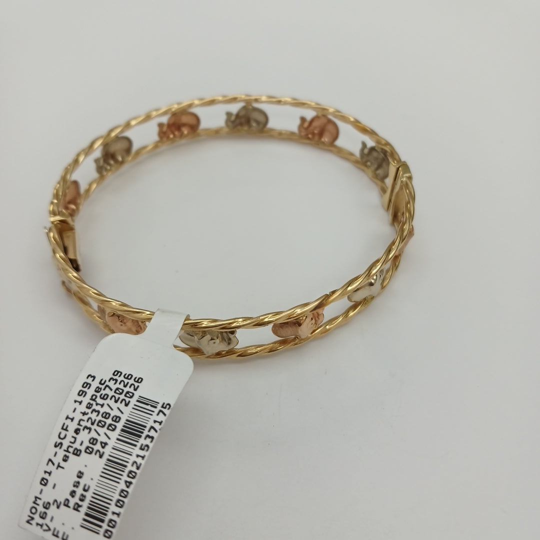 PULSERA RIGIDA ORO 14 K 12,40 GRMS (SEMINUEVO)