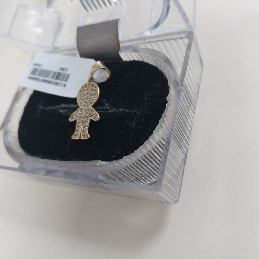 DIJE NIÑO C CIRCONIAS 14K 1.2 GR (NUEVO)
