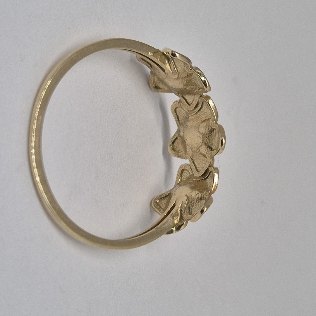 ANILLOS ANILLITO FIG FLORES 10K TALLA 7 1.3 GR (NUEVO)