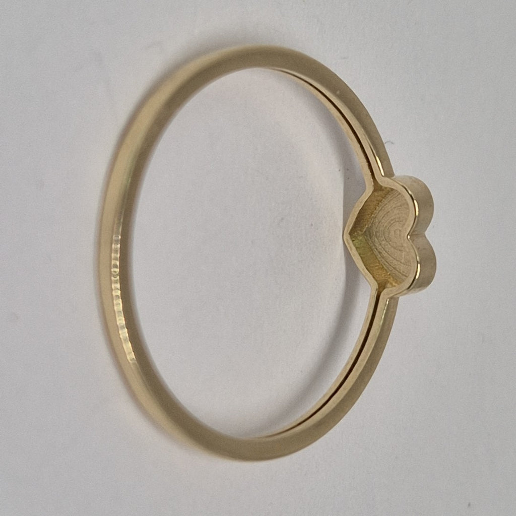 ANILLOS ANILLITO FIG CORAZON 10K TALLA 8 1.2 GR (NUEVO)