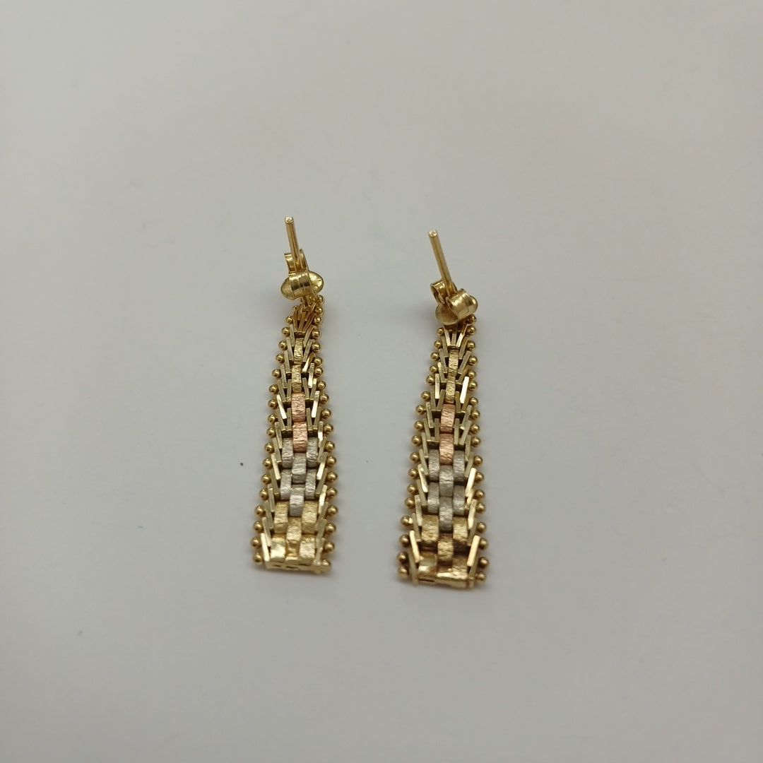 BROQUELES PAR ORO 14 K 3.6 GRMS (SEMINUEVO)