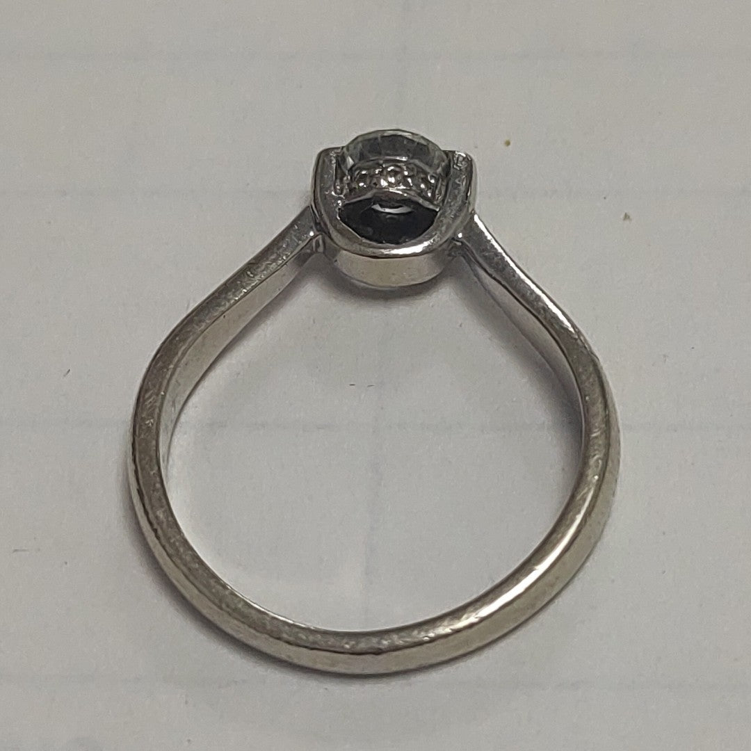 ANILLITO,SOLITARIO ORO 14 K 2,50 GRMS (SEMINUEVO)