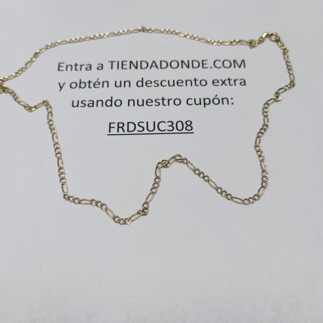 CADENA ORO, RODIADO 14 K 4.4 GRMS (SEMINUEVO)
