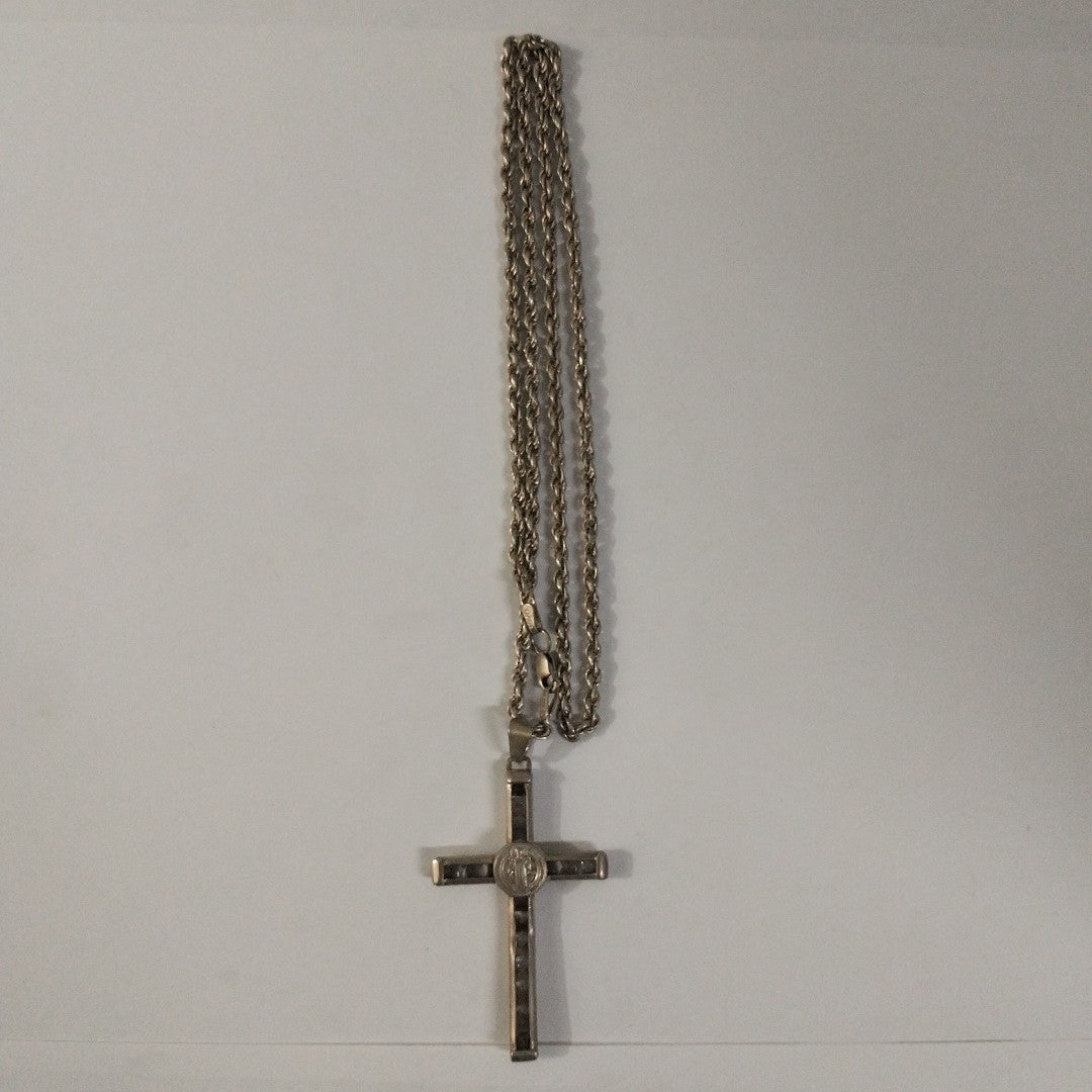 CADENA,CRUZ PLATA 17,10 GRMS (SEMINUEVO)